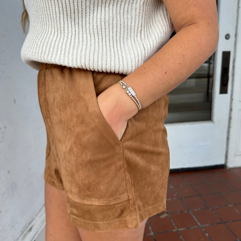 
                      
                        Steve Madden Suede Faux Shorts
                      
                    