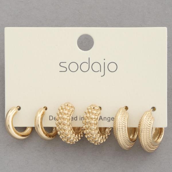 
                      
                        Mini Assorted Hoop Earring Set
                      
                    