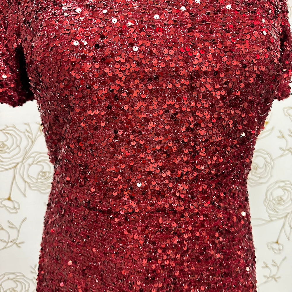 
                      
                        Short Sleeve Sequin Dress
                      
                    