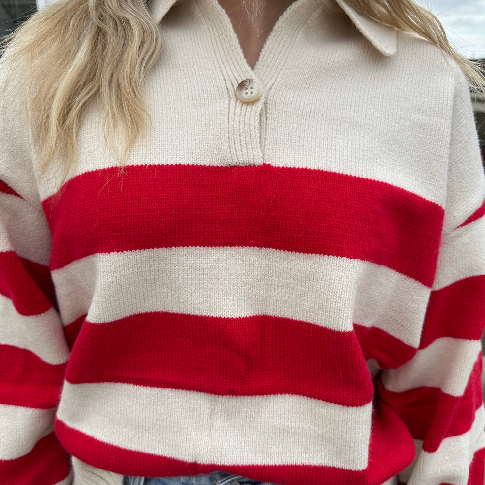 
                      
                        Preppy Girl Collared Sweater
                      
                    