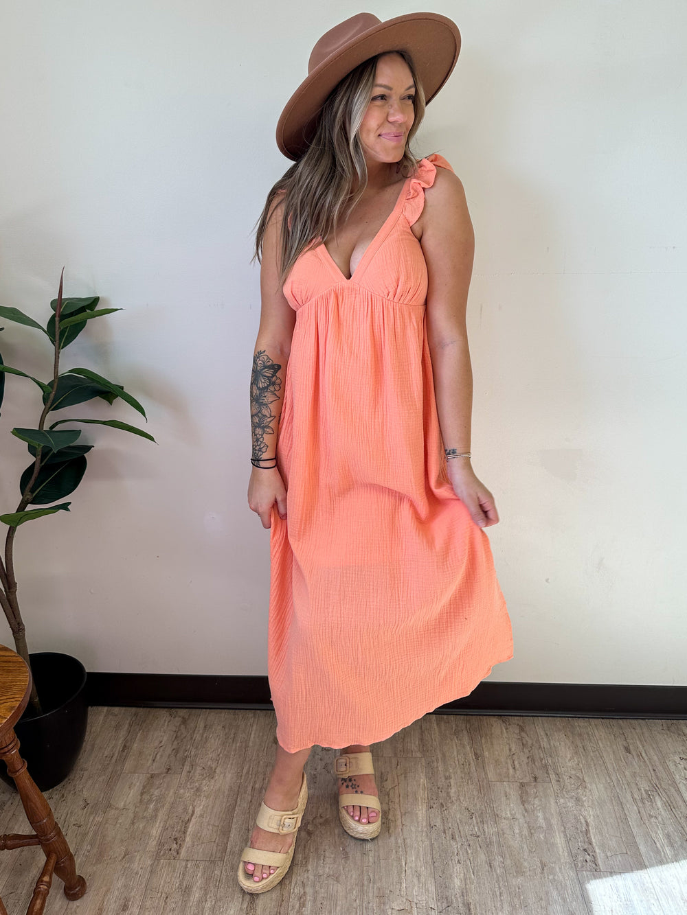 Sunkist Midi Dress