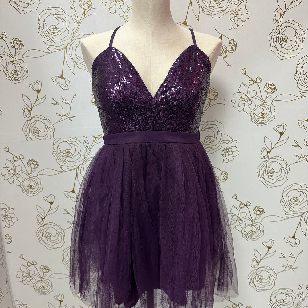 
                      
                        Eggplant Party Dress
                      
                    