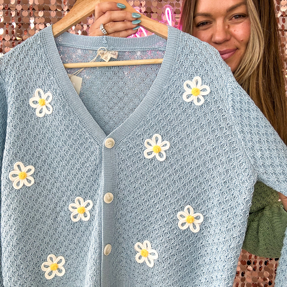 
                      
                        The Daisy Cardigan
                      
                    