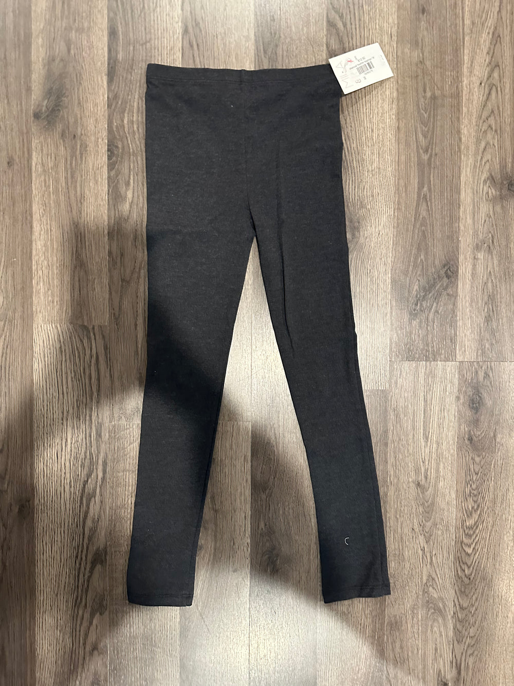 Little Girls Charcoal Heather Leggings