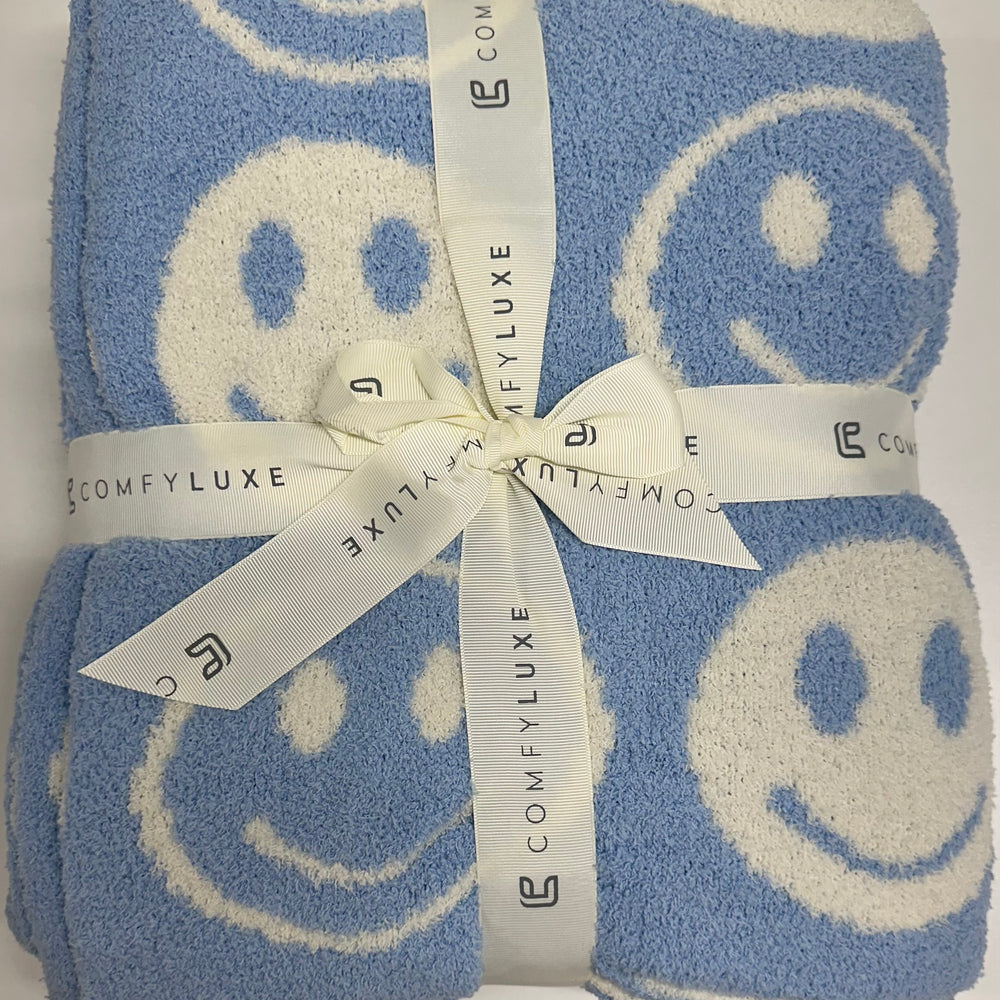 
                      
                        Cozy Soft Sherpa Blanket- Smiley Face
                      
                    