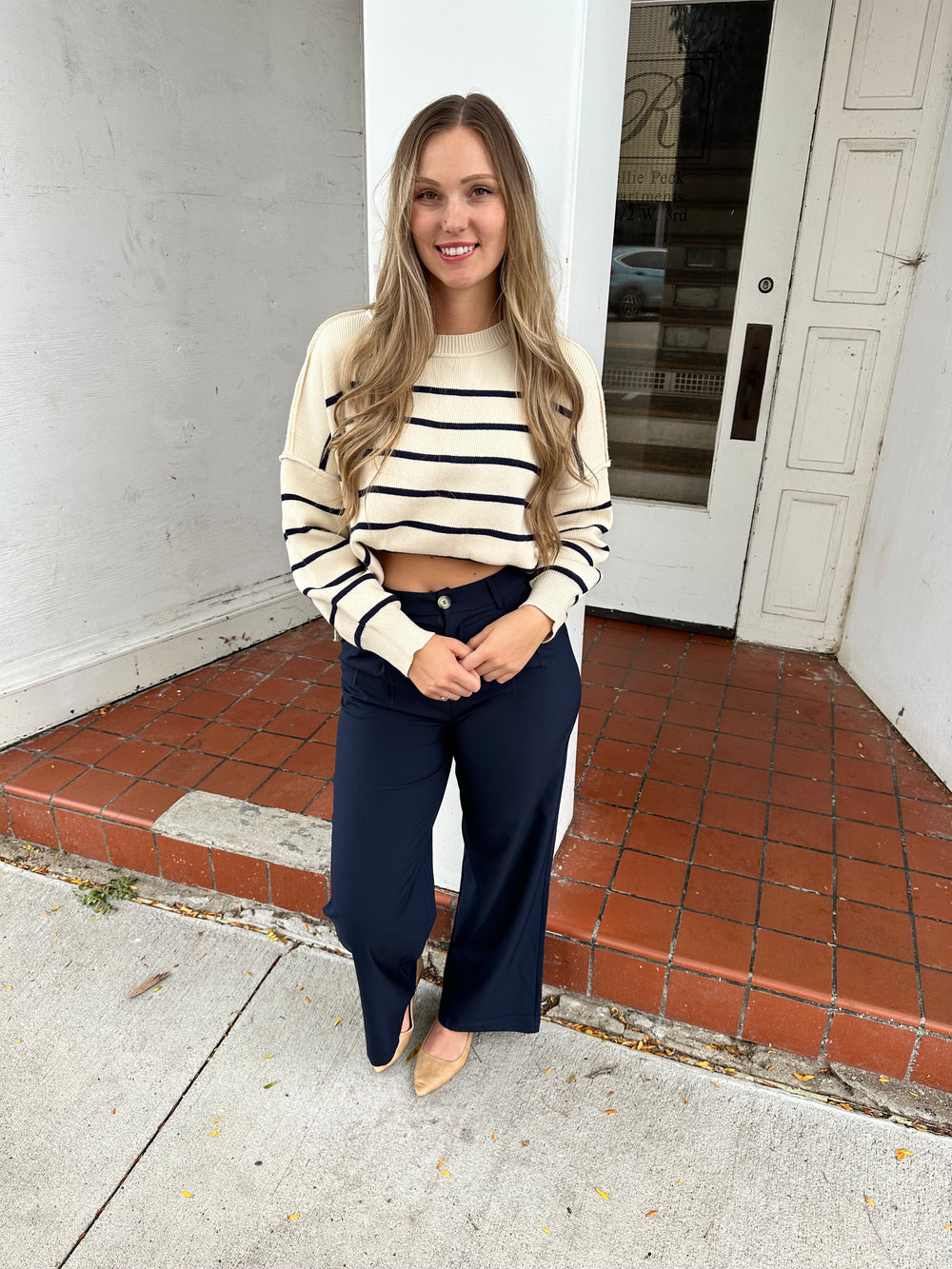 On the Coast Pants-Navy