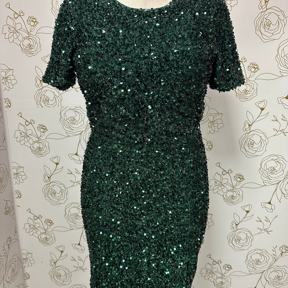 
                      
                        Short Sleeve Sequin Dress
                      
                    