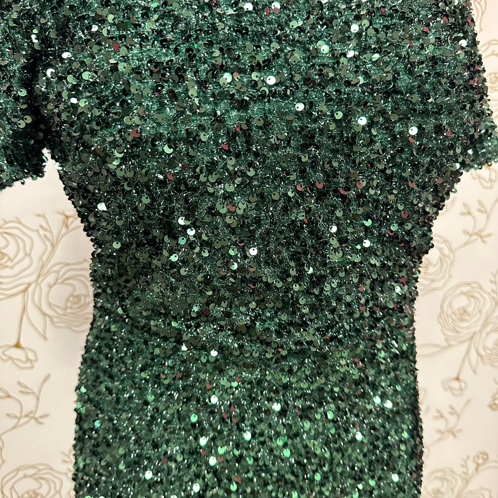 
                      
                        Short Sleeve Sequin Dress
                      
                    