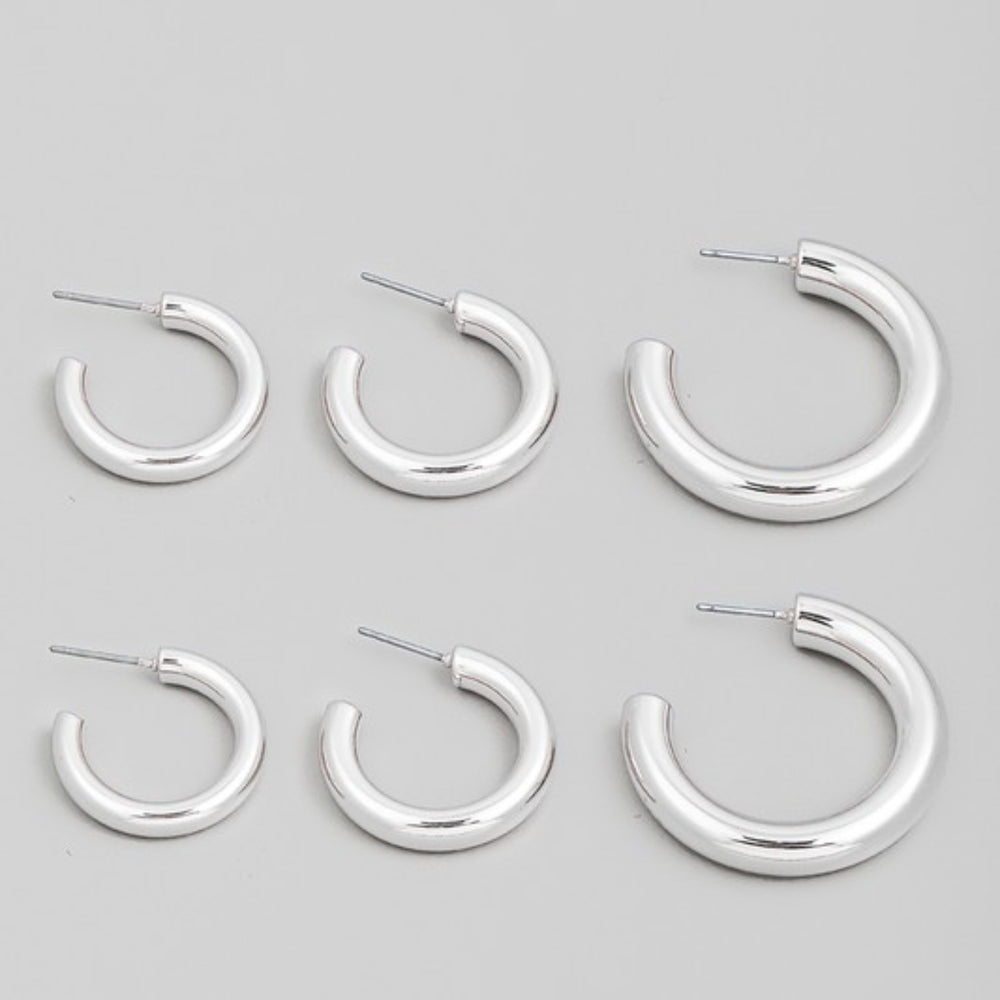 
                      
                        Hoop Earring Set of 3
                      
                    