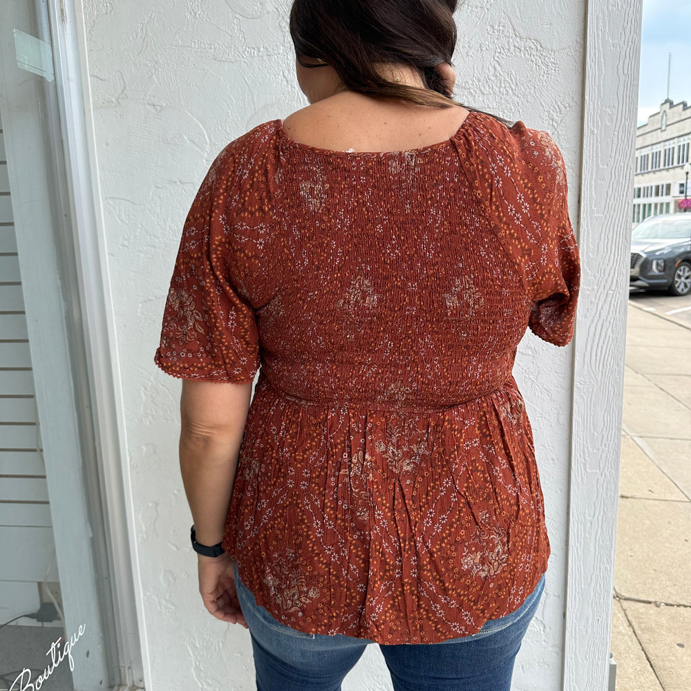 
                      
                        Floral Harbor Top
                      
                    