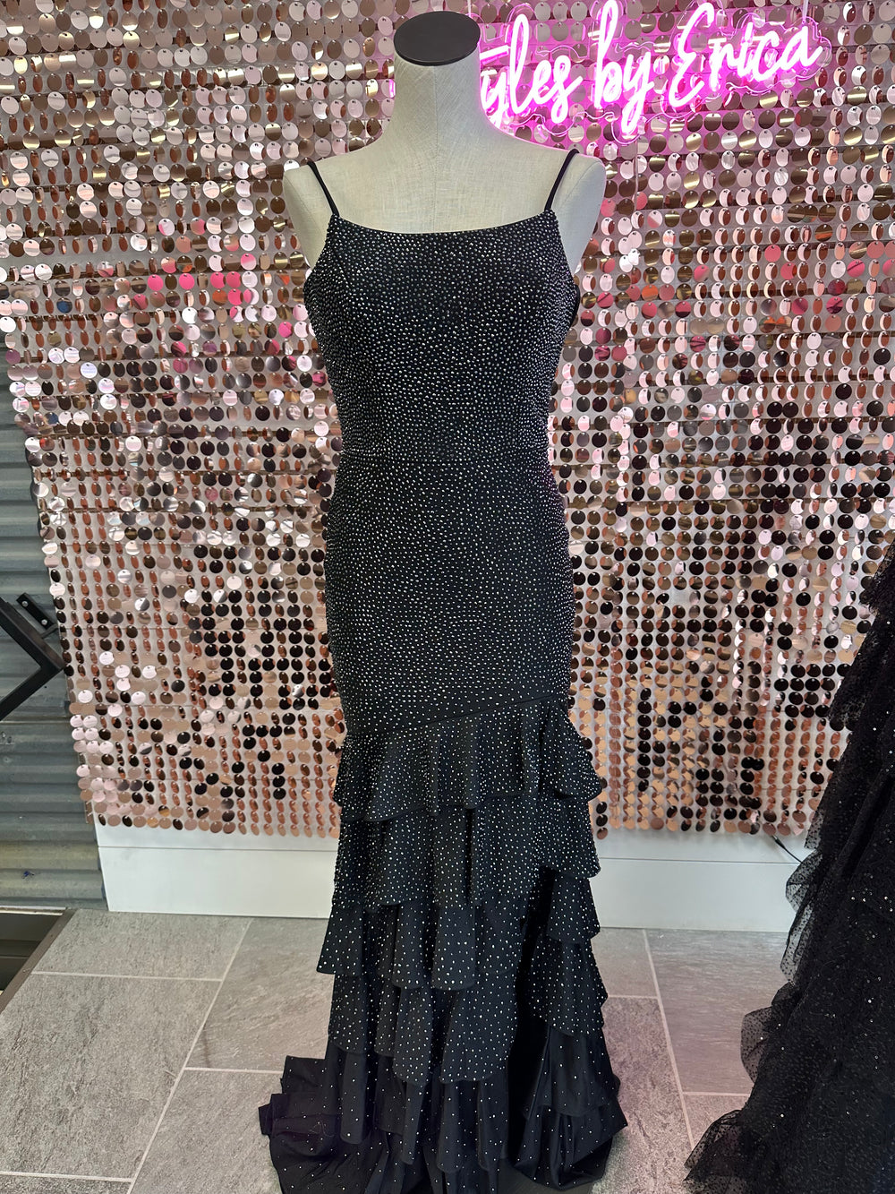 Black Stretch Prom Dress