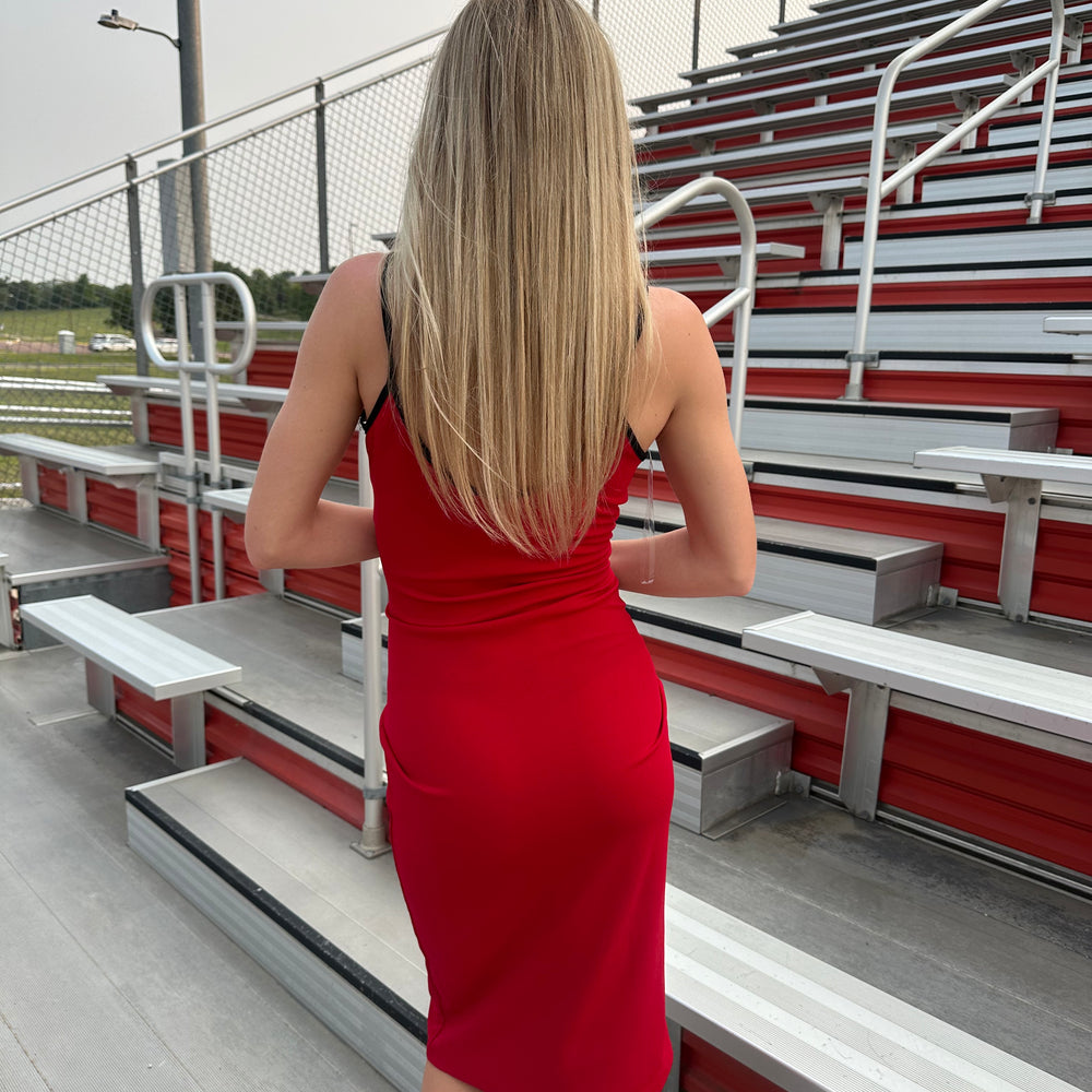 
                      
                        Black On Red Dress
                      
                    