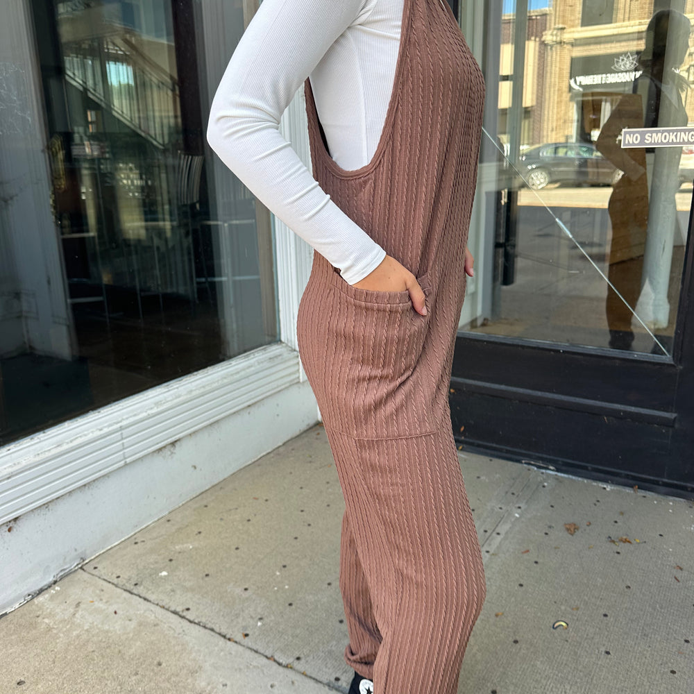 
                      
                        Mocha Cable Knit Jumpsuit
                      
                    