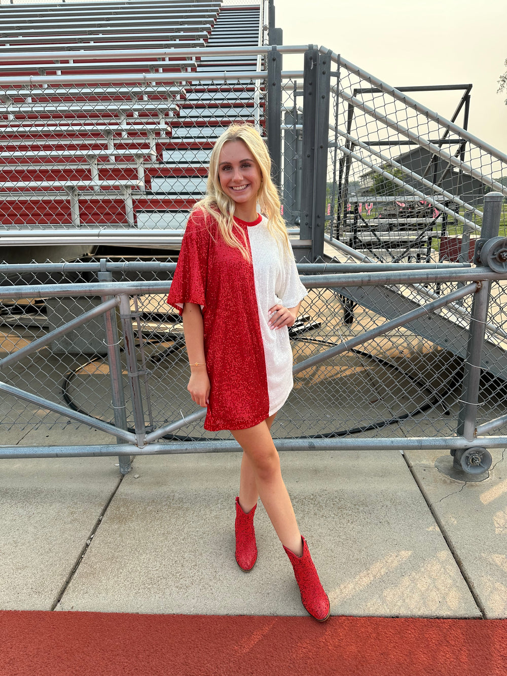 Red State T-Shirt Dress