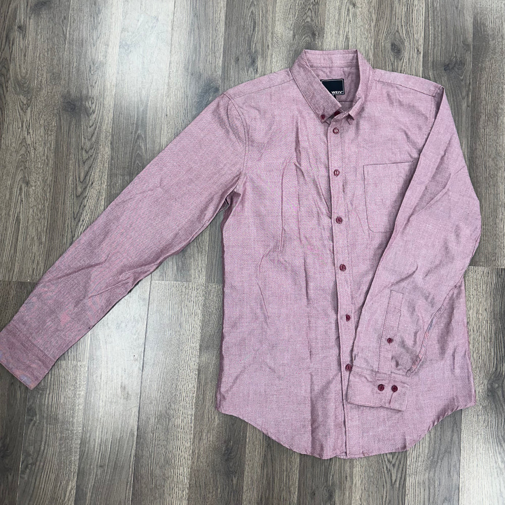 
                      
                        Mens Long Sleeve Dress Shirt(Burgundy)
                      
                    