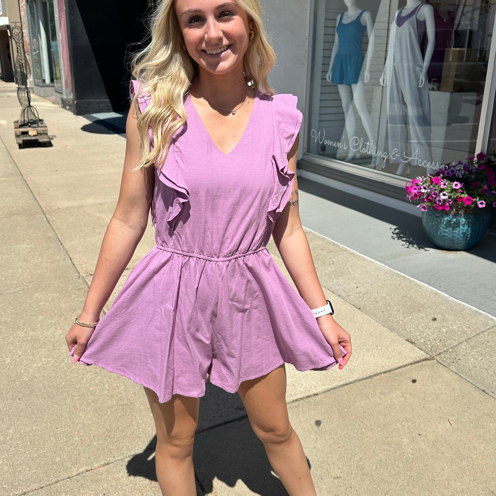 
                      
                        Sweet Violet Romper
                      
                    