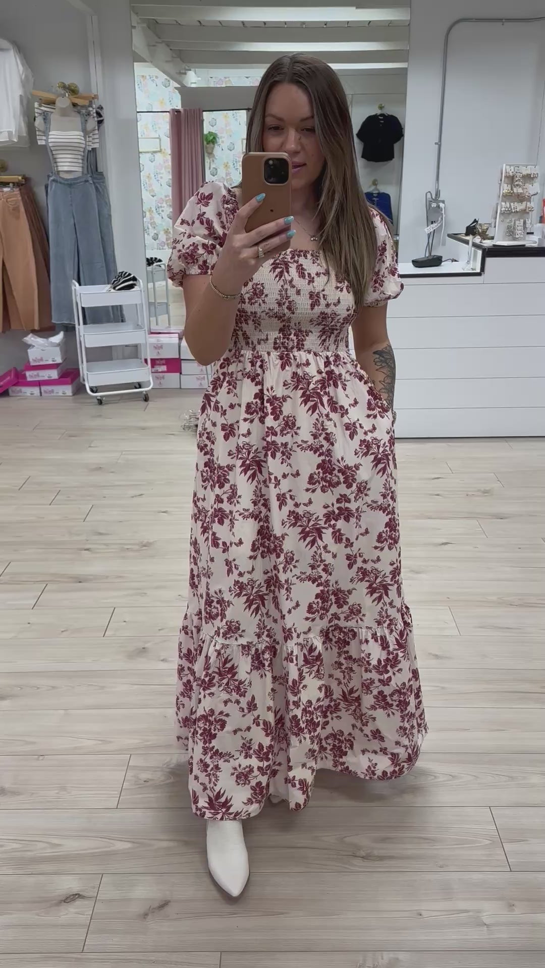 Raspberry Fields Maxi Dress