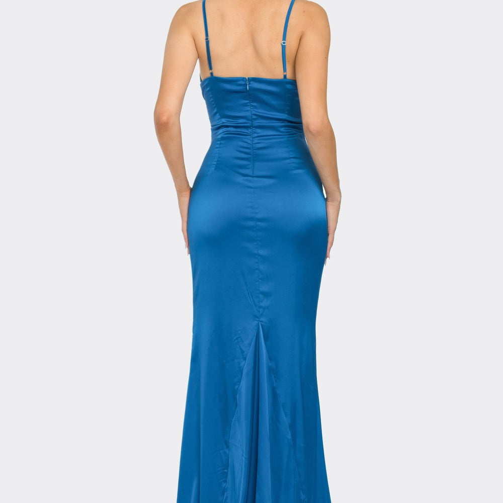 
                      
                        Cobalt Satin dress
                      
                    